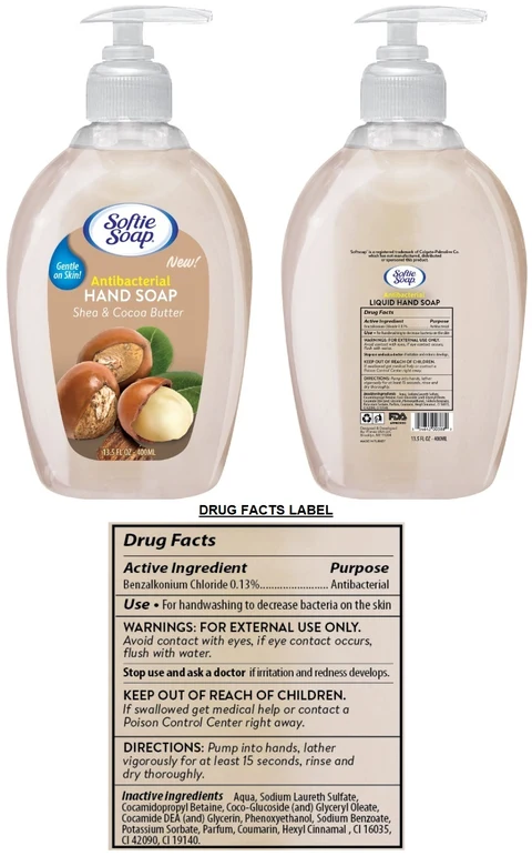 Softie Antibacterial HANDSOAP Shea and Cocoa Butter 포장