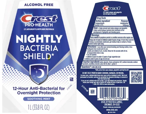 Crest Pro-HealthNightly Bacteria Shield 포장
