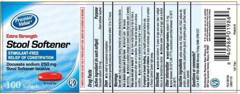 Stool Softener Laxative packaging