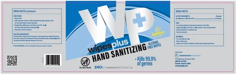 Wipesplus Sanitizing Alcohol Free Wipes packaging