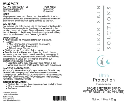 Ultra Protection Sunscreen 포장