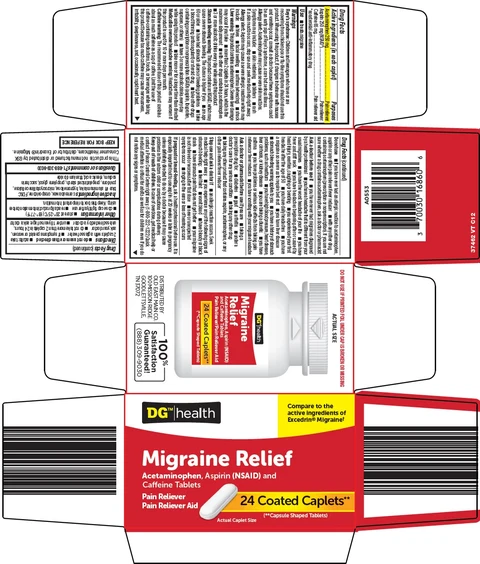 DG Health migraine relief 포장