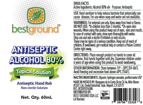 Best Ground Antiseptic Hand Rub 포장