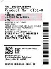 Rugby Nicotine Polacrilex Gum, Mint Flavor 포장