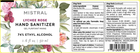 50ml Lychee Rose Hand Sanitizer 포장
