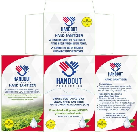 HANDOUT PROTECTION HAND SANITIZER 포장
