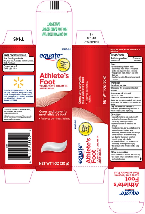 equate Athletes Foot packaging