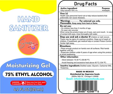 Hand Sanitizer packaging