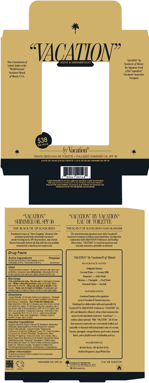 Vacation by Vacation Scent and Shimmer Duo 포장