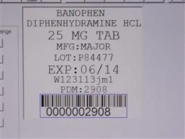 Banophen 포장