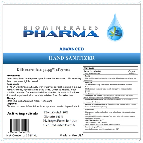 ADVANCED HAND SANITIZER 포장