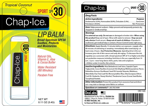 ChapIce SPF 30 Lip Balm 포장