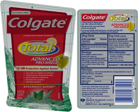 Colgate Total Advanced Pro-Shield Spearmint Surge 포장