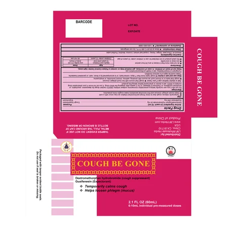 COUGH BE GONE packaging