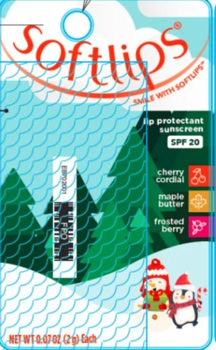 Softlips Cherry Cordial, Maple Butter, Frosted Berry 포장
