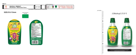 BRUSH BUDDIES CRAYOLA ANTICAVITY FLUORIDE WATERMELON 포장