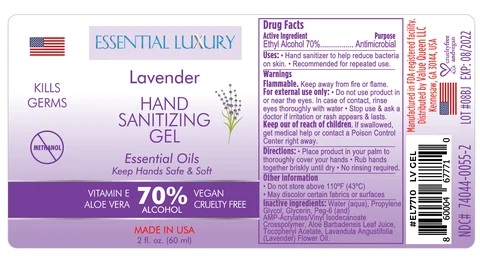 Hand Sanitizer packaging