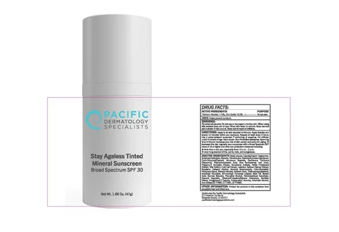 Stay Ageless Tinted Mineral Sunscreen Broad Spectrum SPF 30 packaging