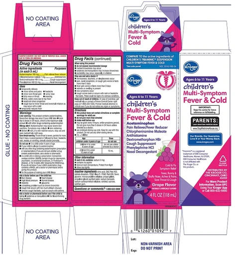 Childrens Multi Symptom Fever and Cold packaging
