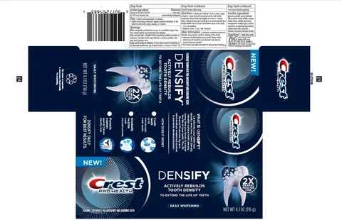 CrestDensify Daily Whitening 포장