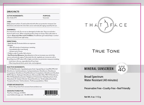 True Tone Non Tinted 포장