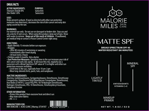 Skin Filter Matte SPF packaging