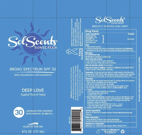 SolScentsDeep Love broad spectrum spf 30 포장