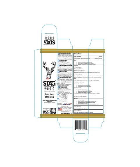 Stag 9000 DelaySpray for men packaging