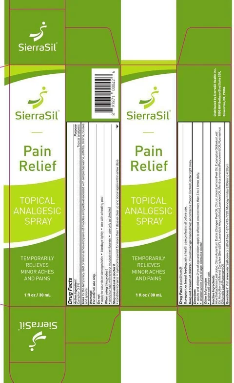 SierraSil Pain Relief 포장