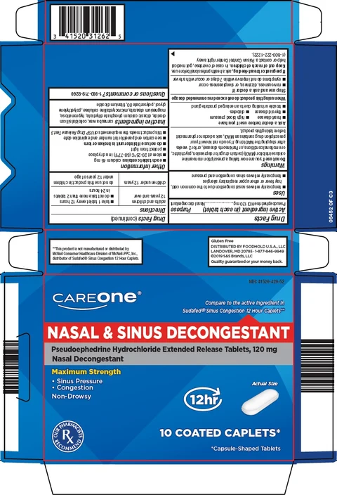 CareOne Nasal and Sinus Decongestant 포장