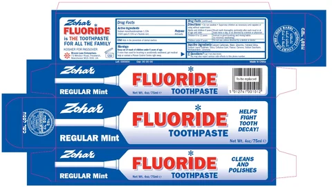 Zohar ToothpasteRegular Mint 포장