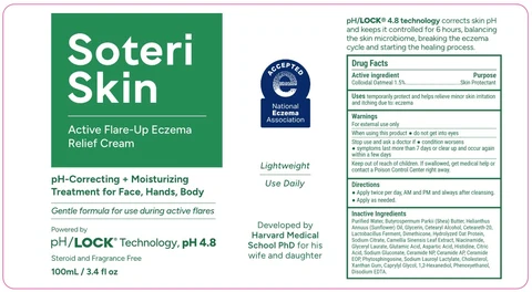 Soteri Skin Active Flare-Up Eczema Relief Cream packaging