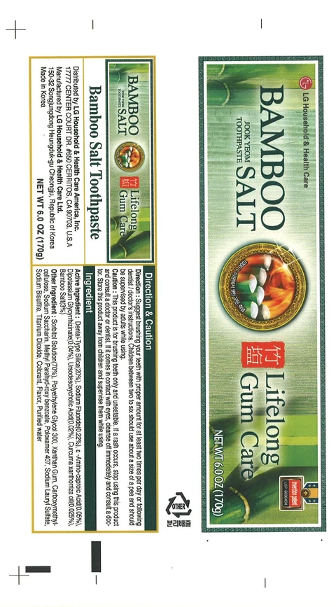 BAMBOO SALT Eunganggo Jook Yeom Toothpaste 포장