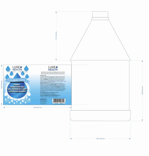 Hand sanitizer gel packaging