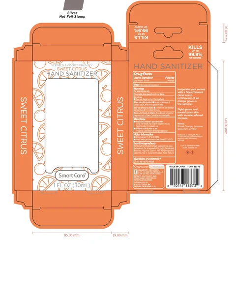Smart Care Hand Sanitizer - Sweet Citrus 포장