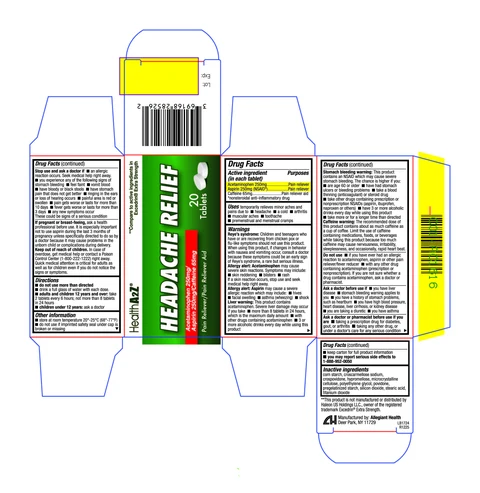 Headache ReliefExtra Strength packaging