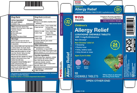 childrens allergy relief packaging