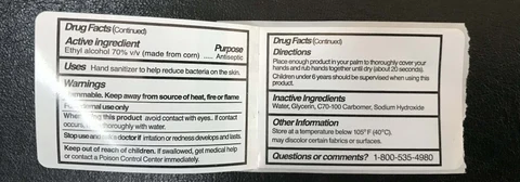 Hand Sanitizer packaging