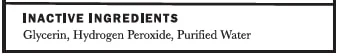 inactive ingredients