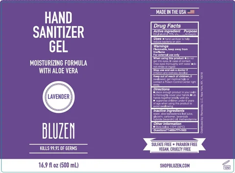 BluZen Hand Sanitizer 포장