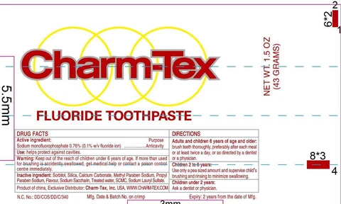 Charm Tex Fluoride 포장