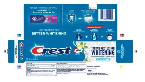 Crest plusTartar Protection Whitening 포장