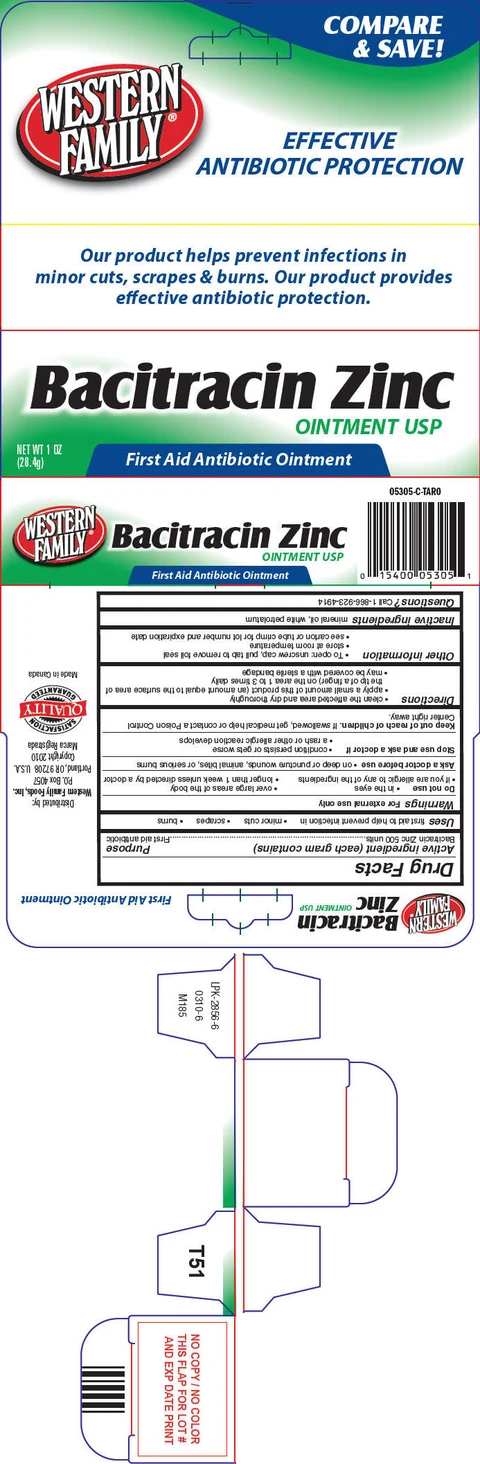 Western Family Bacitracin Zinc packaging