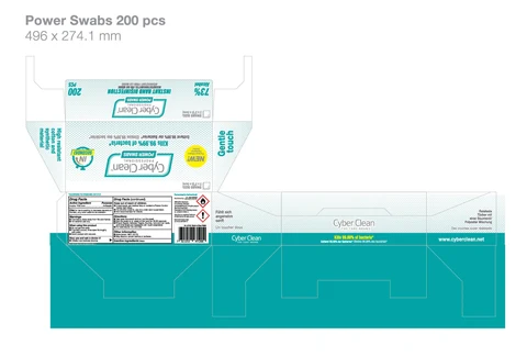 Cyber Clean Professional Power Swabs 포장
