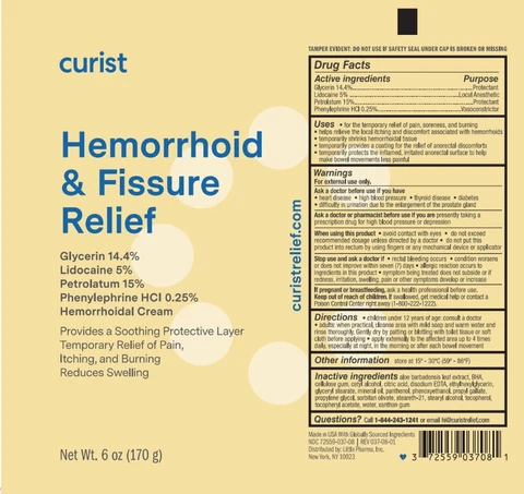 Curist Hemorrhoid Fissure Relief 포장