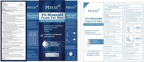 5% Minoxidil Hair Regrowth Foam 포장
