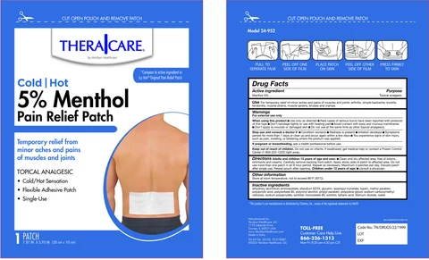 Cold Hot Medicated Patch 5% Menthol 포장