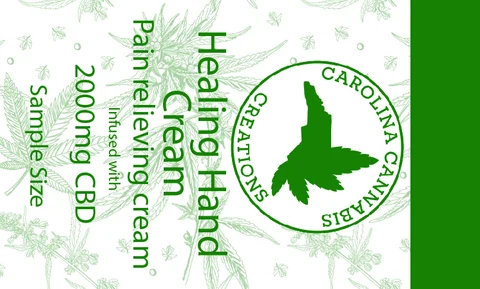 Healing Hand Cream 2000mg packaging