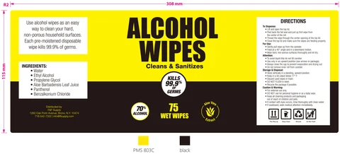 Alcohol Wipes 포장
