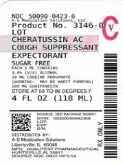 Cheratussin AC packaging